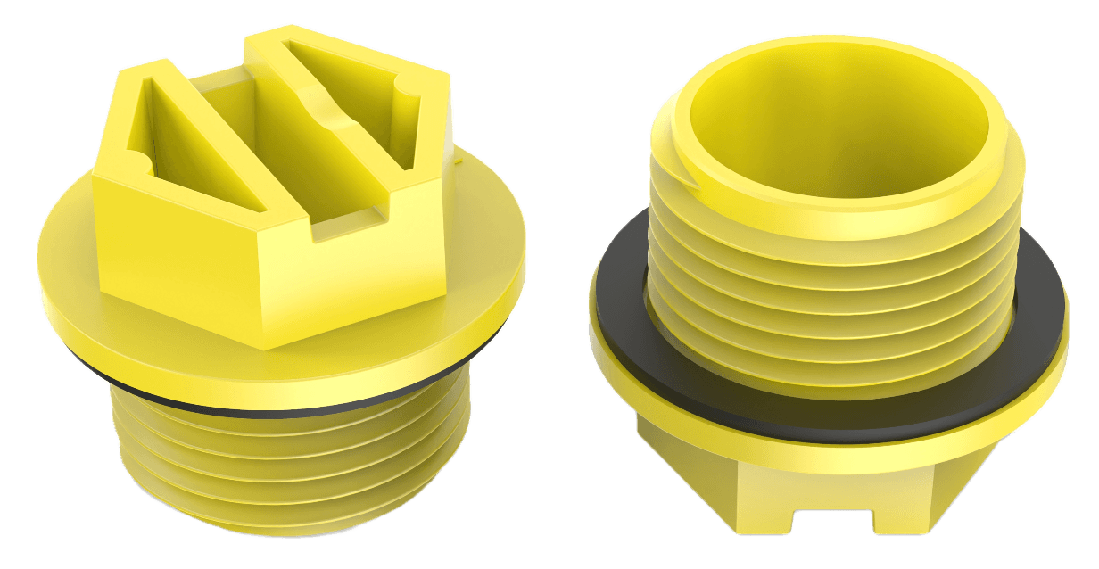 Image of Threaded Plugs with gasket